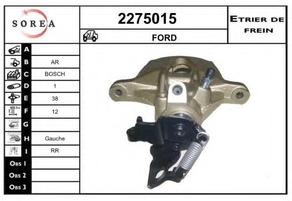 EAI 2275015 Brake Caliper